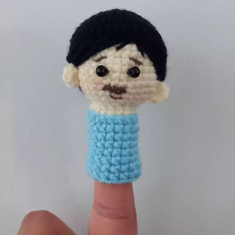 عروسک بافتنی انگشتی وسرمدادی خانواده دونه ای 55تومن
